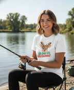 Bella+Canvas 3001 Oh Deer Christmas T-Shirt - Cute Reindeer Holiday Tee