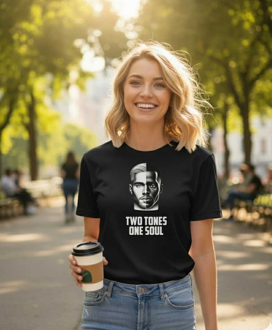 Bella+Canvas 3001 Two Tones Soul T-Shirt - Inclusive Unisex Graphic Tee