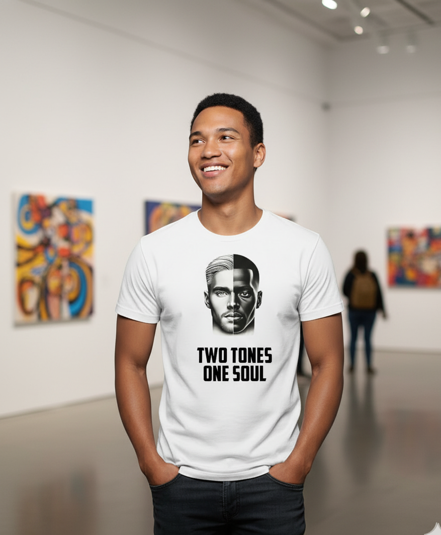 Bella+Canvas 3001 Two Tones Soul T-Shirt - Inclusive Unisex Graphic Tee