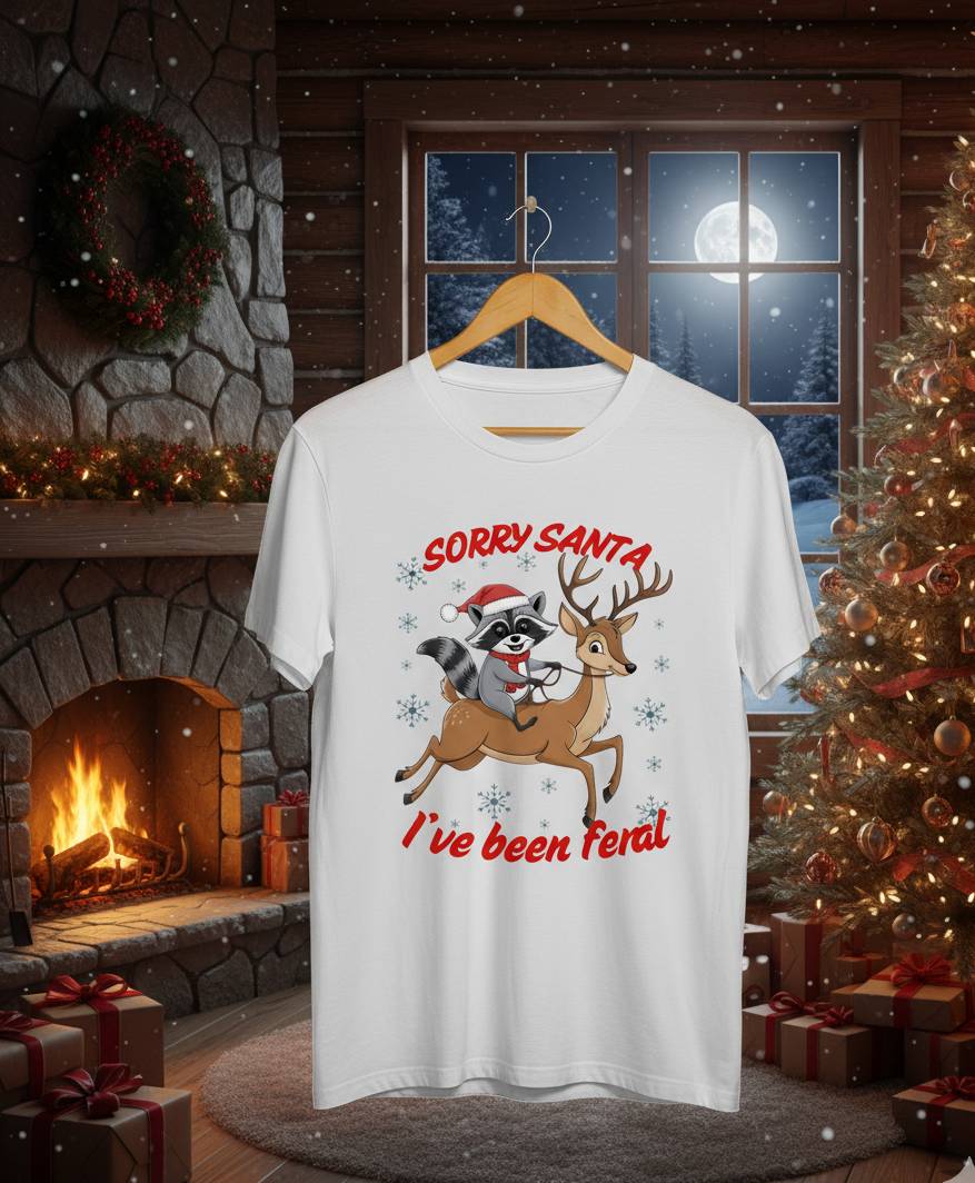 Bella+Canvas 3001 Funny Santa T-Shirt - Naughty List Holiday Tee