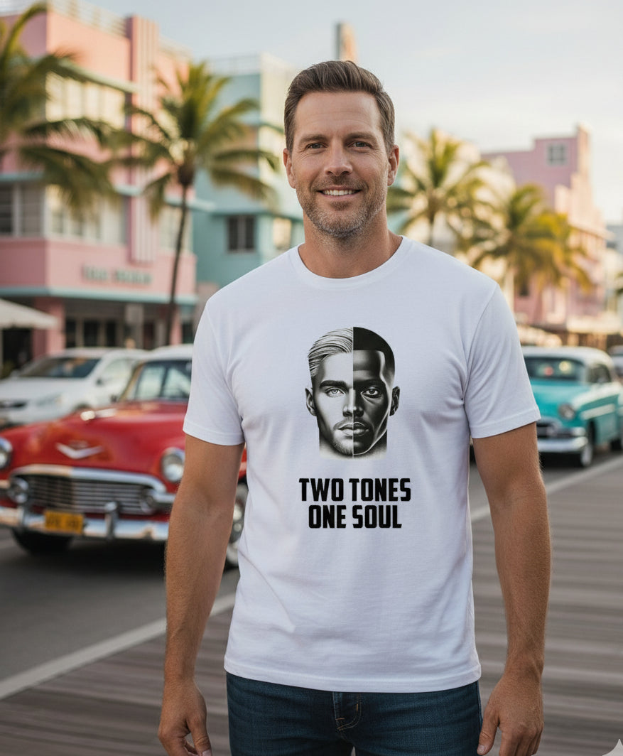 Bella+Canvas 3001 Two Tones Soul T-Shirt - Inclusive Unisex Graphic Tee