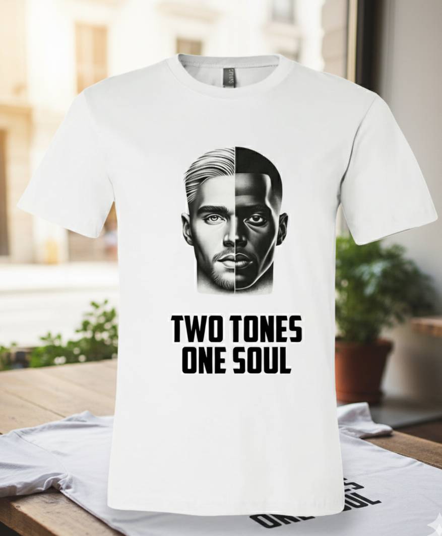 Bella+Canvas 3001 Two Tones Soul T-Shirt - Inclusive Unisex Graphic Tee