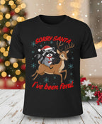 Bella+Canvas 3001 Funny Santa T-Shirt - Naughty List Holiday Tee