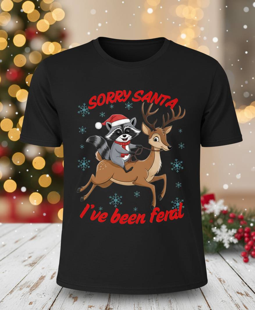 Bella+Canvas 3001 Funny Santa T-Shirt - Naughty List Holiday Tee