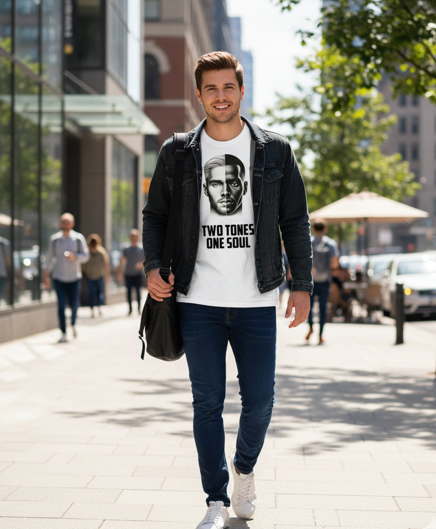 Bella+Canvas 3001 Two Tones Soul T-Shirt - Inclusive Unisex Graphic Tee